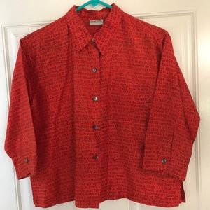 Vintage Red Chicos Blouse